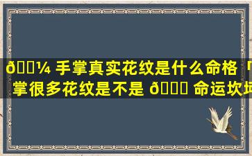🐼 手掌真实花纹是什么命格「手掌很多花纹是不是 🍁 命运坎坷」